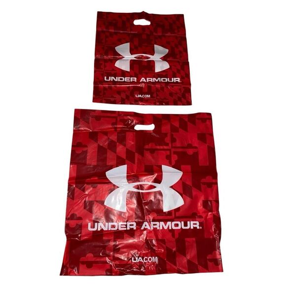 Lot Of 2 Shopping Bags Under Armour Sports Gift Bag - Picture 3 of 7